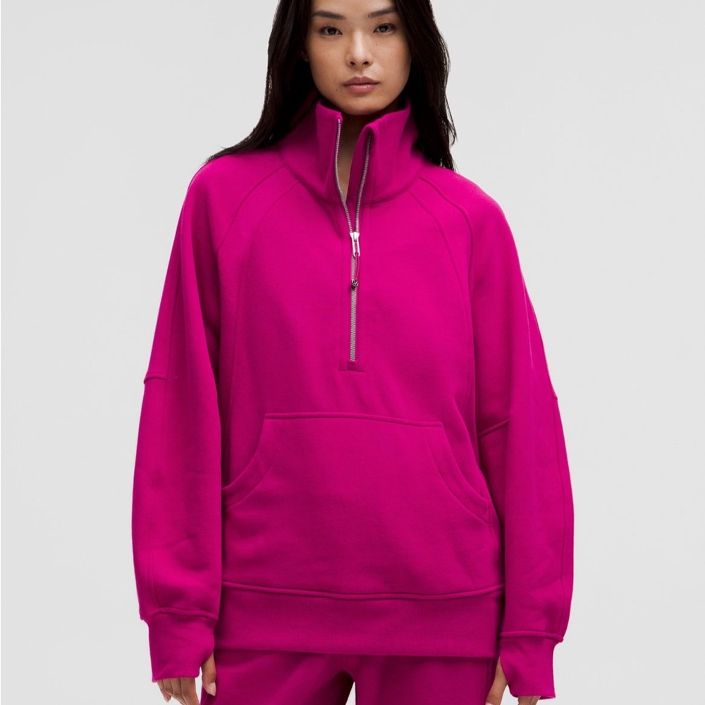 Scuba oversized funnel neck half zip
